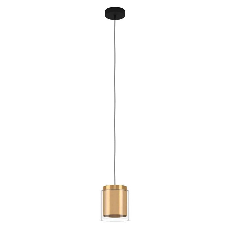EGLO LAGUNITAS Pendant Light - Black and Brass Finish