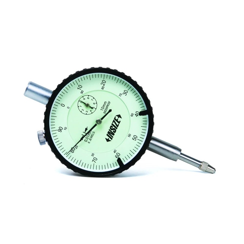 Insize Dial Indicator 10mm Flat Back | 2314-10F