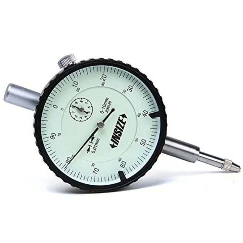 INSIZE Dial Indicator, 10mm Range, 0.01mm Graduation | 2308-10