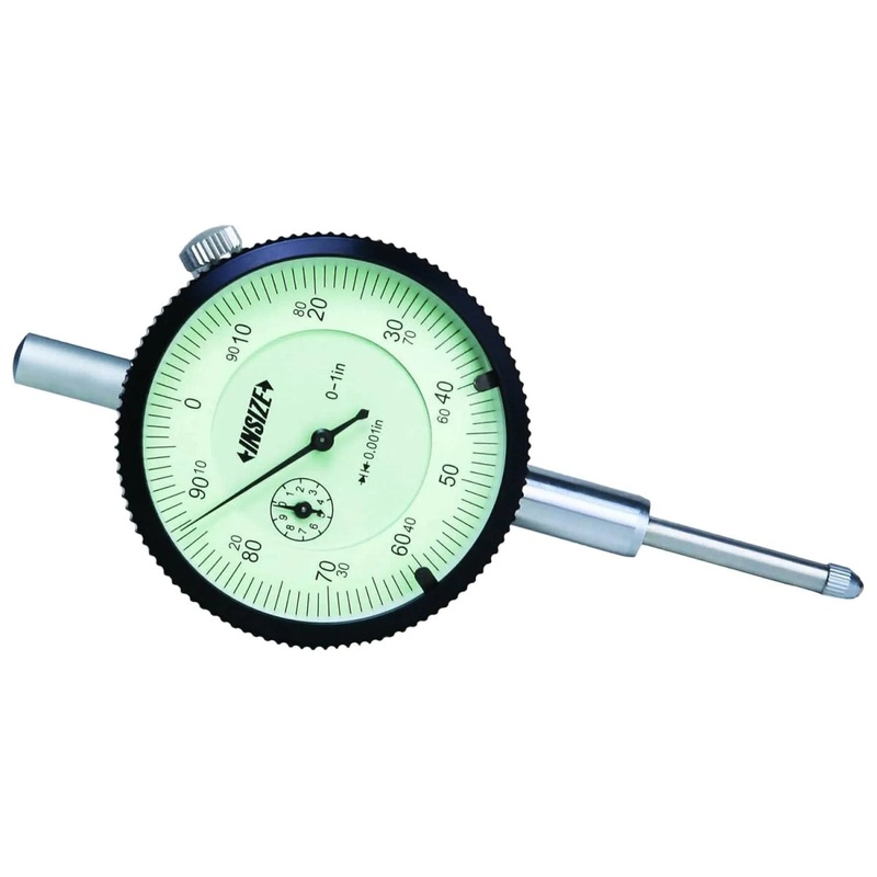 Insize Dial Indicator with 1-Inch Range and 0.0005-Inch Graduation | 2307-105