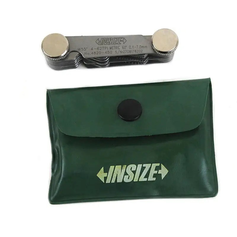 INSIZE Metric & Imperial Pitch Gauge 0.4-7mm | 4820-450