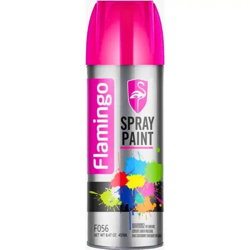 Flamingo Matte Black Aero Spray Paint - 450g (F056-4)