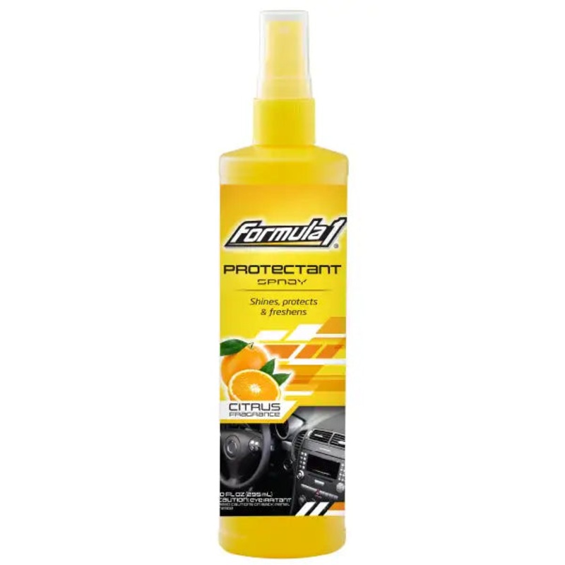 Formula 1 Citrus Scented Car Interior Protectant  Dashboard Cleaner & Air Freshener Spray