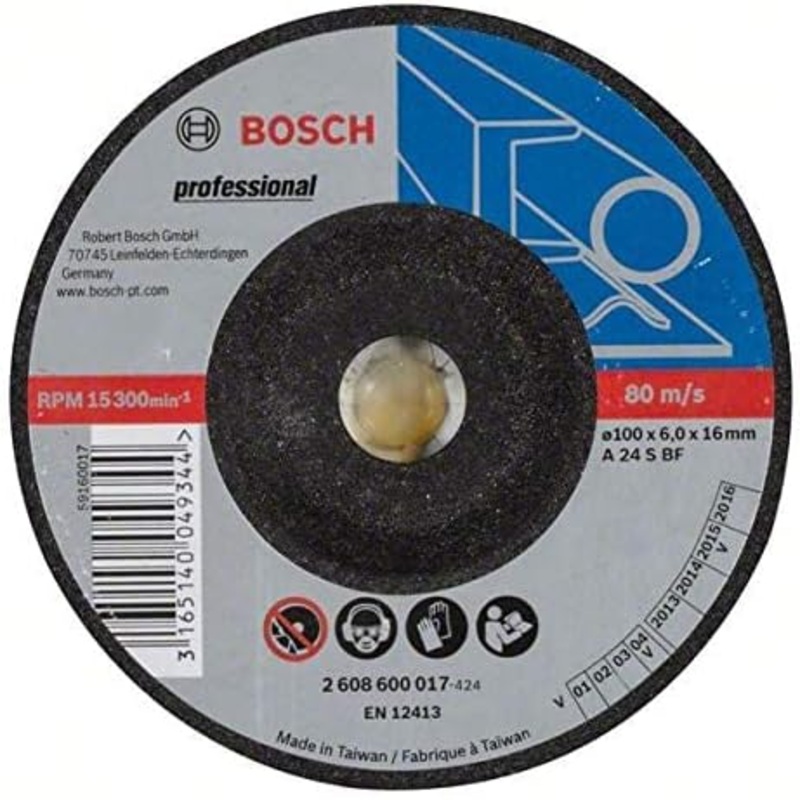 Grinding Disc with Depressed Center for Metal 100x6x16mm