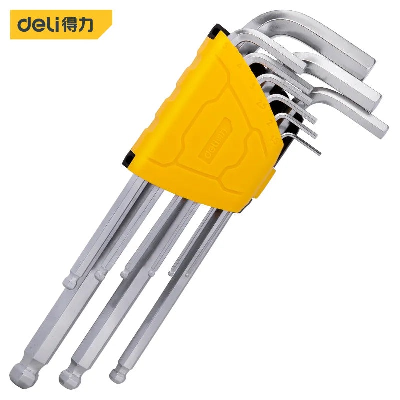 Deli Long Ball Head Hex Key Set 9-Piece | DL3088
