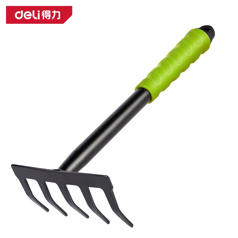 Deli Tools DL580813 5-Tine Garden Rake