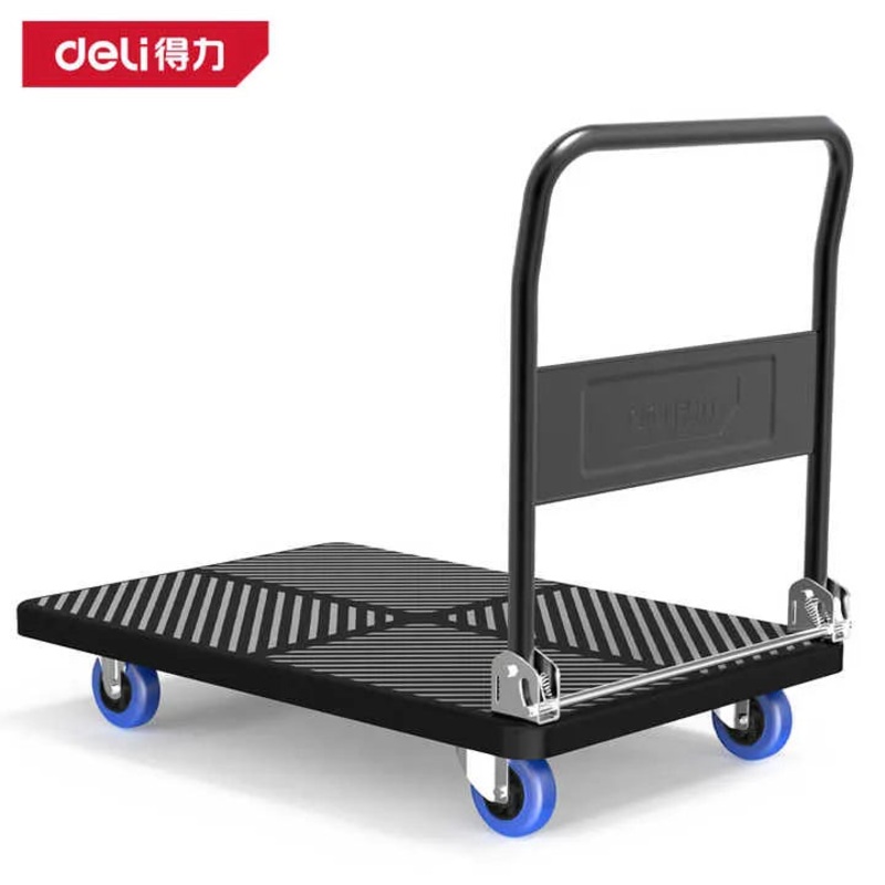 Deli DL436300 Foldable Flatbed Handcart with 300kg Capacity