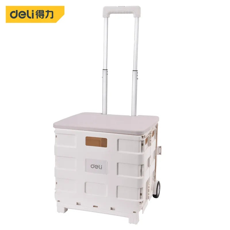 Deli Foldable Trolley Cart with Two Wheels 25kg Capacity | DL431002A