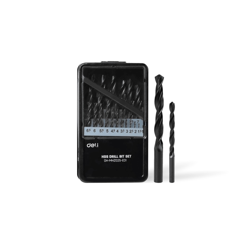 Deli Tools DH-MHZ025-ED1 HSS Drill Bit Set
