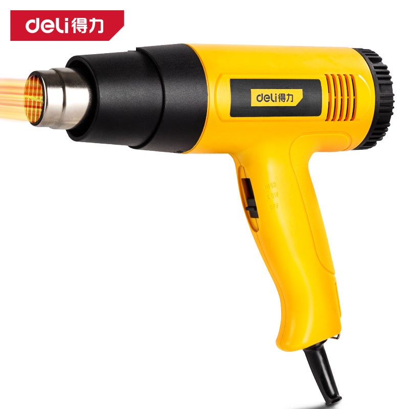 Deli Tools DL391201 Heat Gun - 2000W, Yellow