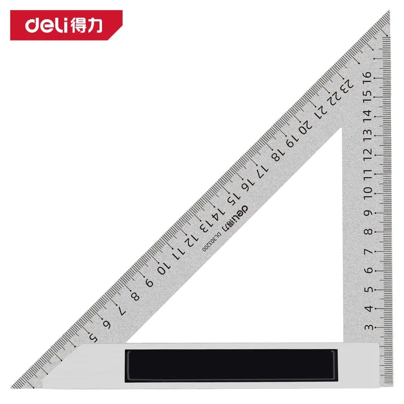Deli Triangular Ruler 200mm Aluminum | DL303200