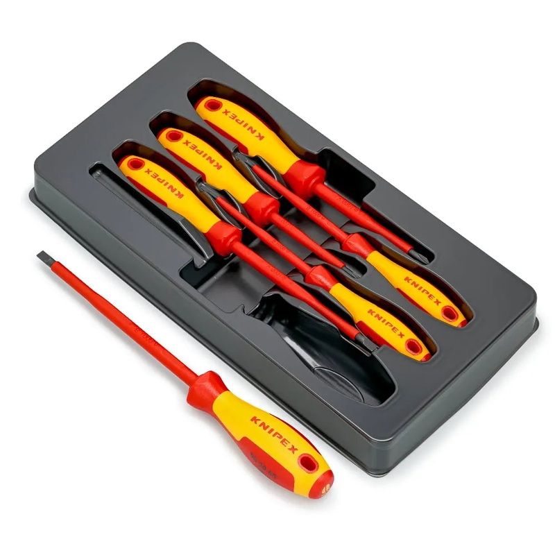 Knipex VDE Insulated Screwdriver Set 6 Pieces | 00 20 12 V01