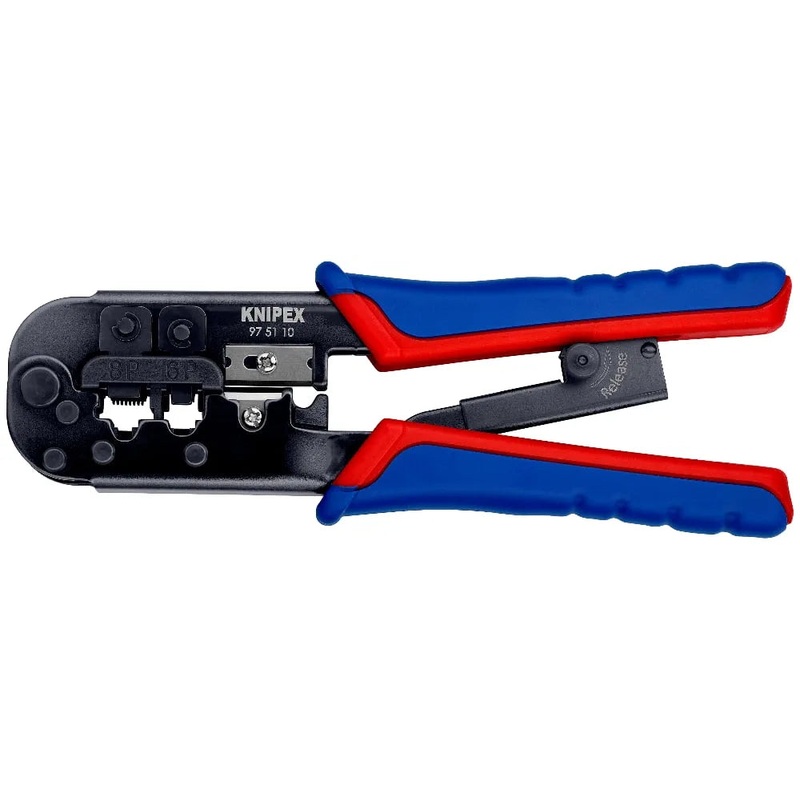 KNIPEX Crimping Pliers for Western Plugs 190 mm | 97 51 10