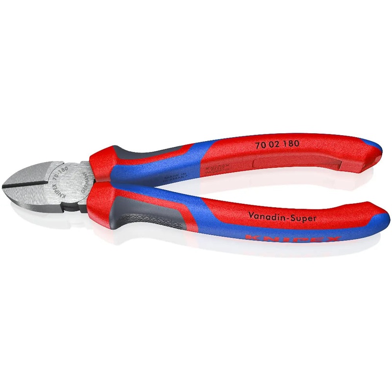 KNIPEX Diagonal Cutter with Multi-Component Grips 180 mm | 70 02 180