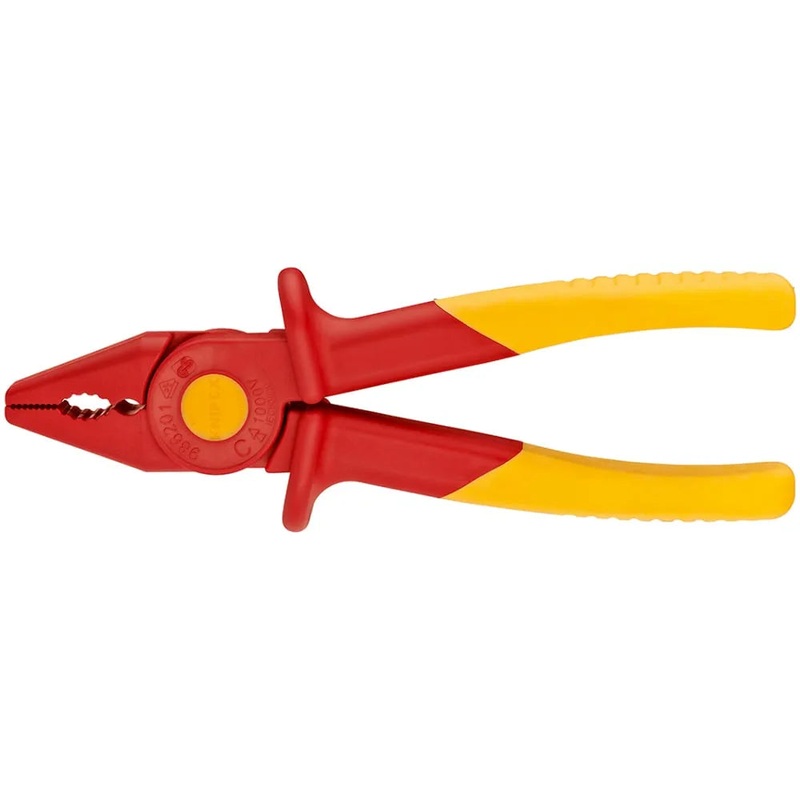 Knipex Plastic Flat Nose Pliers Insulated 180mm | 98 62 01