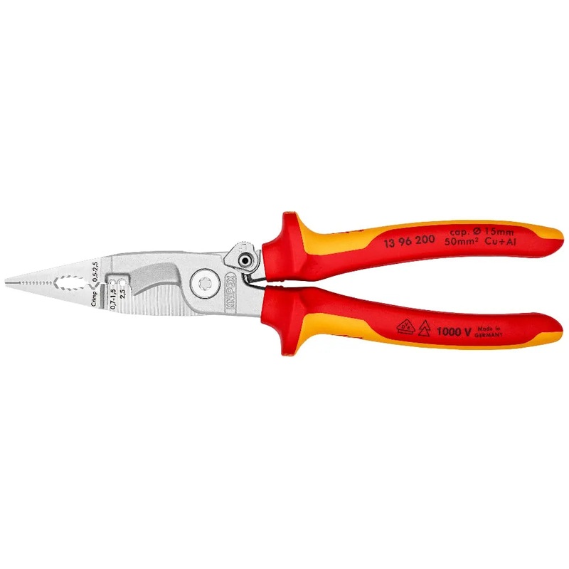 Knipex Pliers for Electrical Installation 200mm | 13 96 200