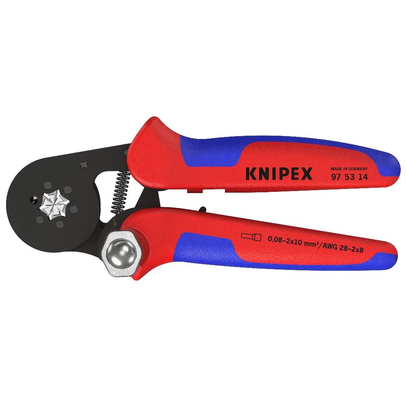 KNIPEX Self-Adjusting Crimping Pliers for Wire Ferrules 180 mm | 97 53 14