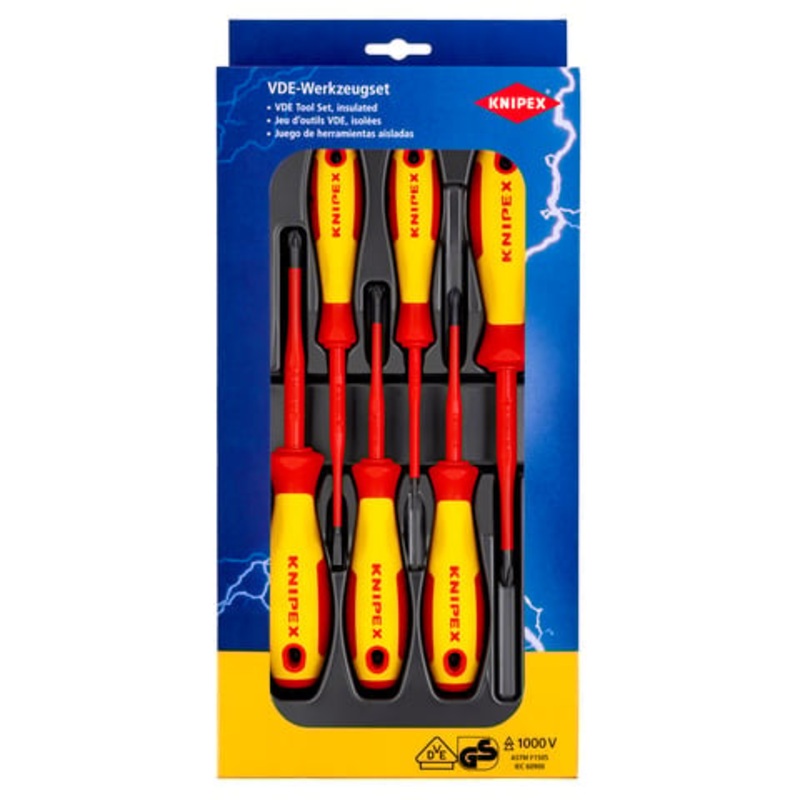 KNIPEX VDE Screwdriver Set (6-Piece)