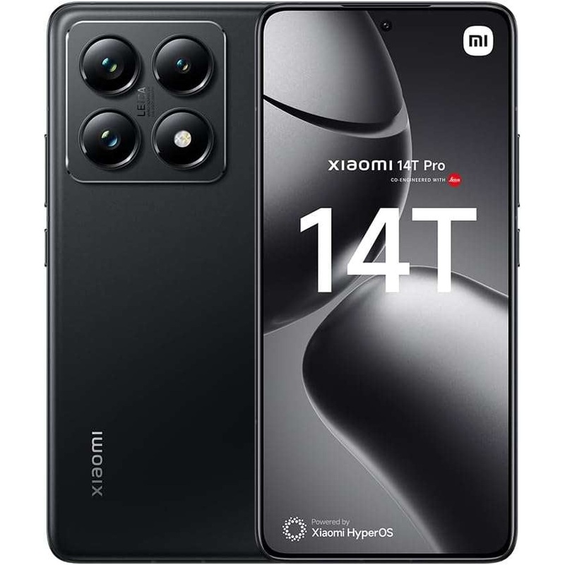 Xiaomi 14T Pro 5G Dual SIM (Titan Black, 512GB Storage, 12GB RAM)