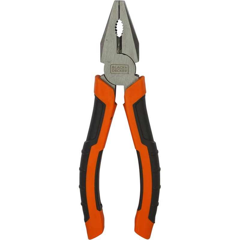 Black+Decker 180mm Bi-Material Steel Combination Pliers