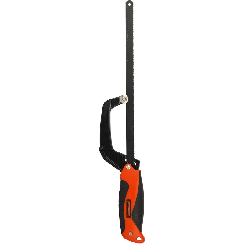Black+Decker BDHT20345 250mm Bi-Material Handle Mini Hacksaw