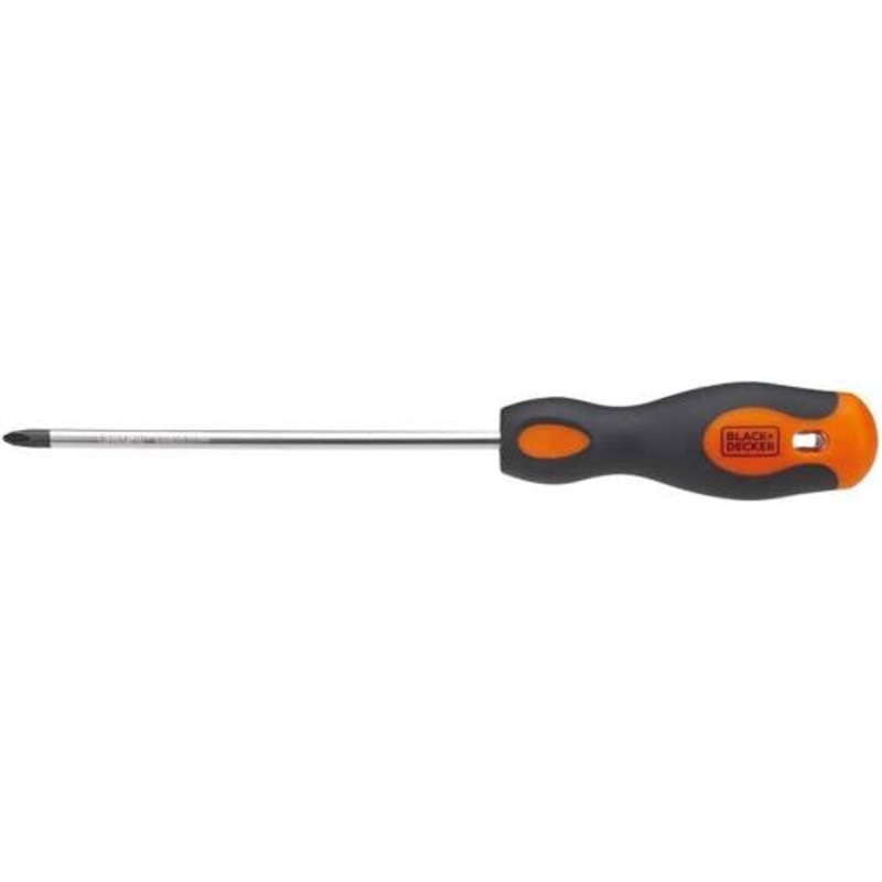 Black+Decker PH1x100mm Bi-Material Steel Phillips Screwdriver (BDHT62296)