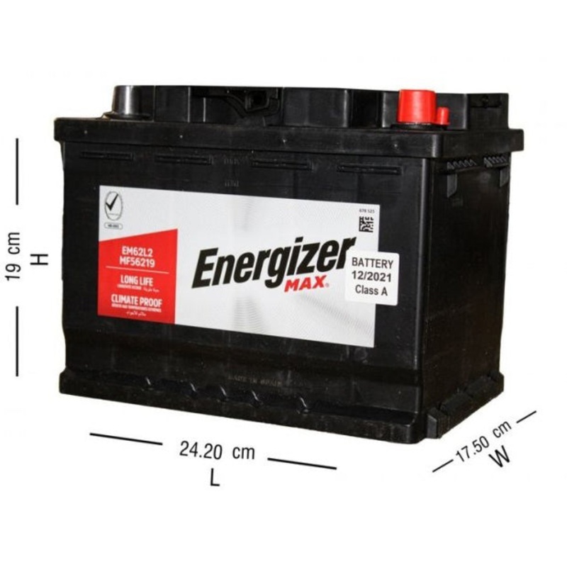Car Battery-62 Amp Left Corner