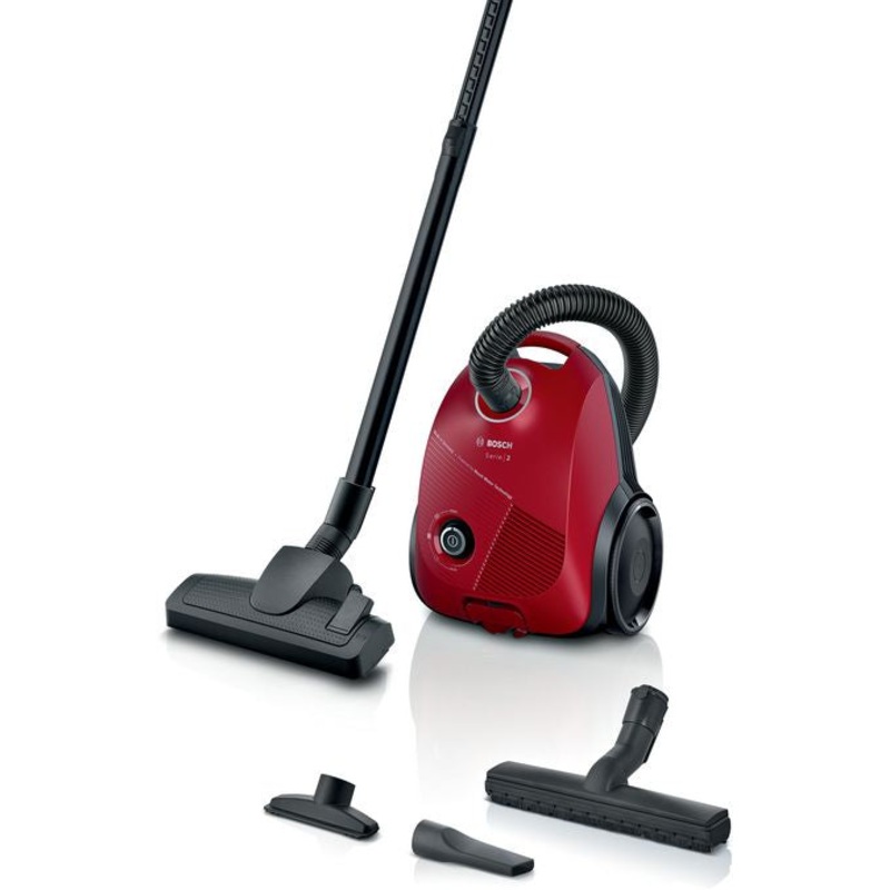 Bosch Serie 2 Bagged Vacuum Cleaner Red