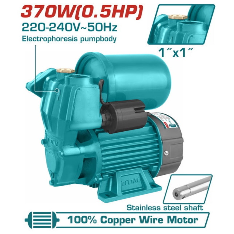 TOTAL AUTOMATIC SELF - PRIMING PERIPHERAL PUMP 370W (TWP93706)