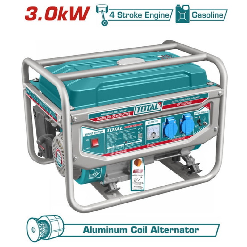 TOTAL GASOLINE GENERATOR 3.000W (TP130005)