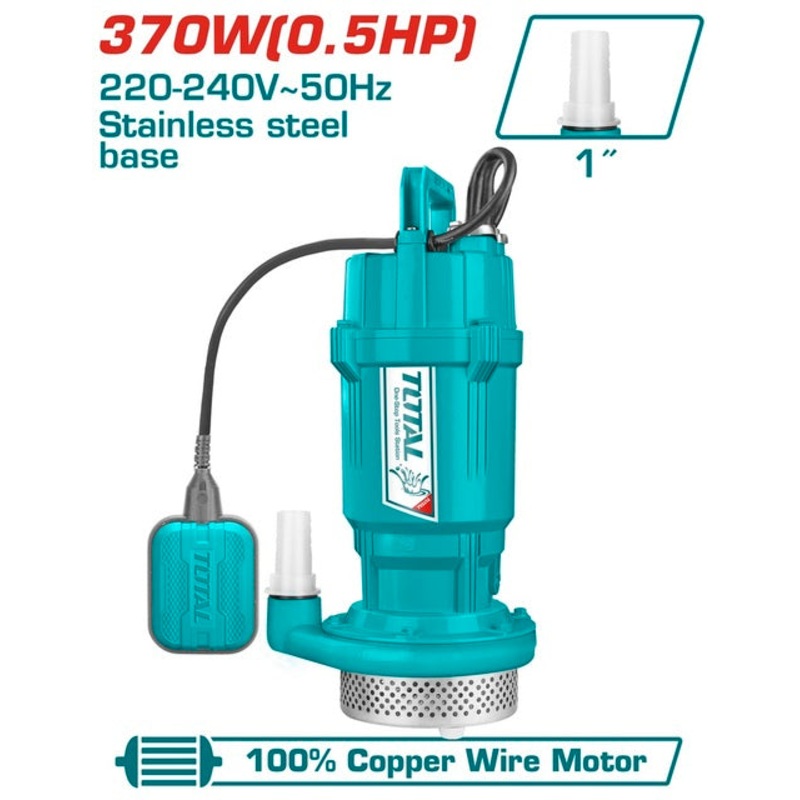 TOTAL SUBMERSIBLE PUMP CLEAN WATER 370W (TWP63706)