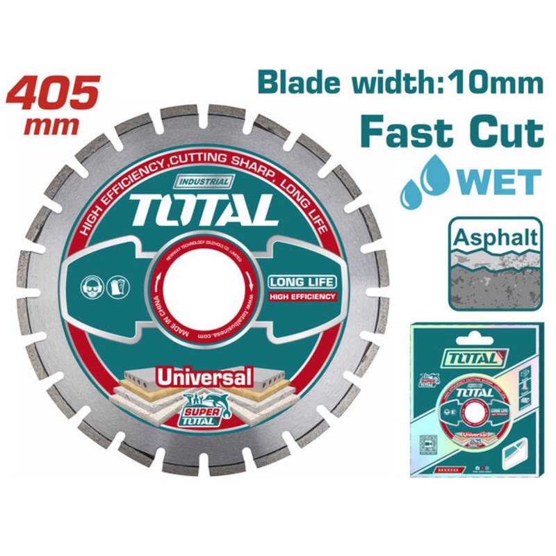 TOTAL DIAMOND DISC FOR ASPHALT CUTTING LASER _ - 405 X 25.4mm (TAC2164051)