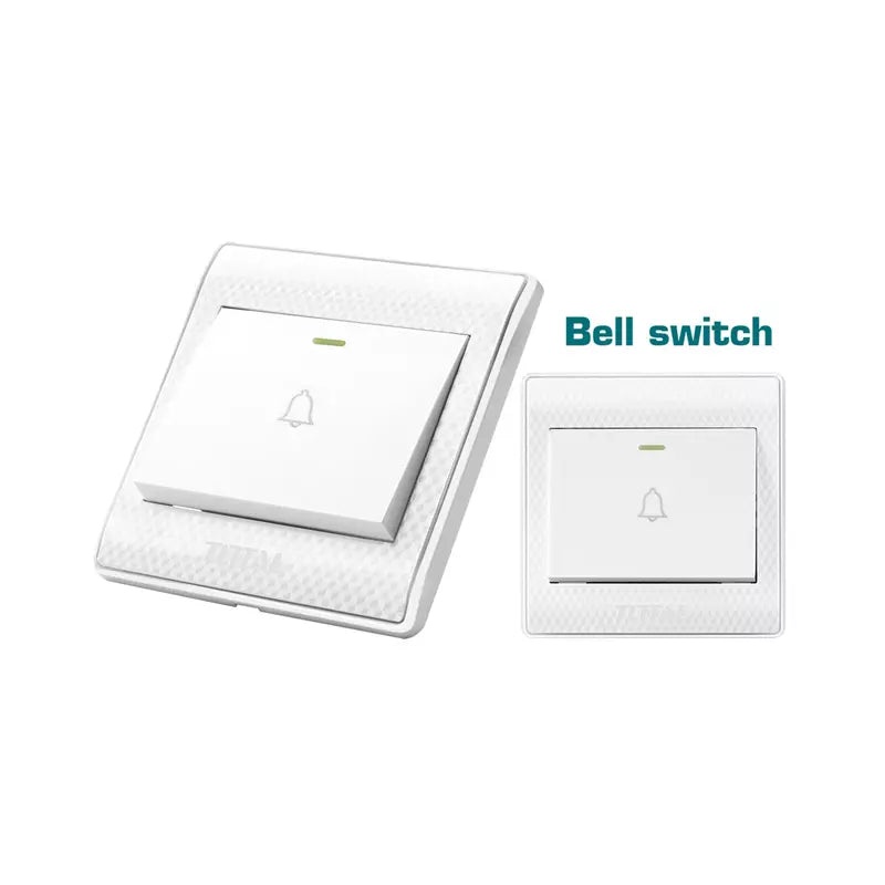 Total THESSH11161 16 AMP 86X86 mm Size 1 Gang Electric Bell Switch