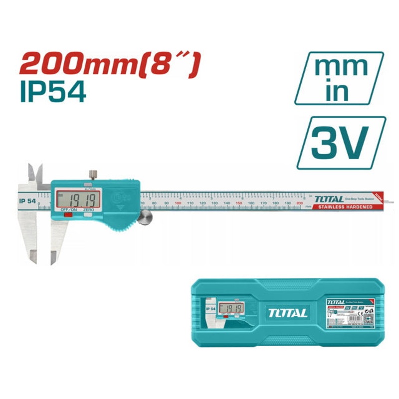 TOTAL Digital caliper 200mm (TMT322006)
