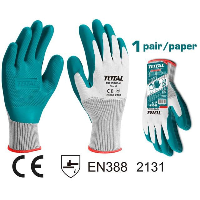 TOTAL LATEX GLOVES (TSP13106-XL)
