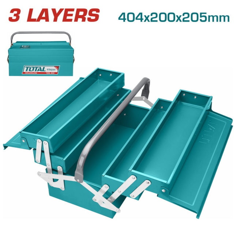 TOTAL METAL TOOL BOX 3 LAYERS (THT10702)