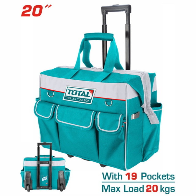 TOTAL Rolling Rigid Tool Bag 20" (THRRTB2001)