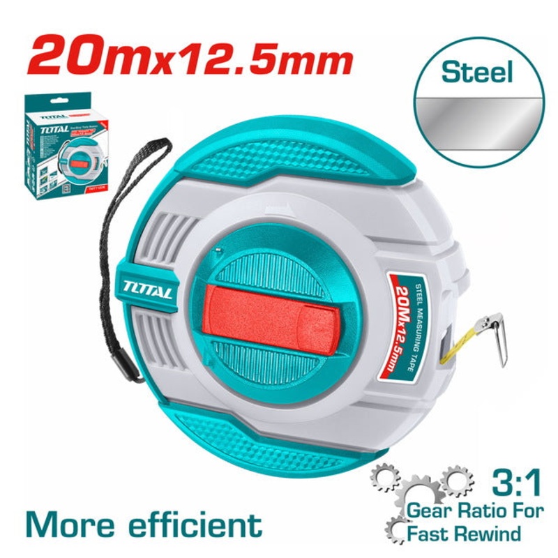 TOTAL STEEL MEASURING TAPE 20m (TMT11206)