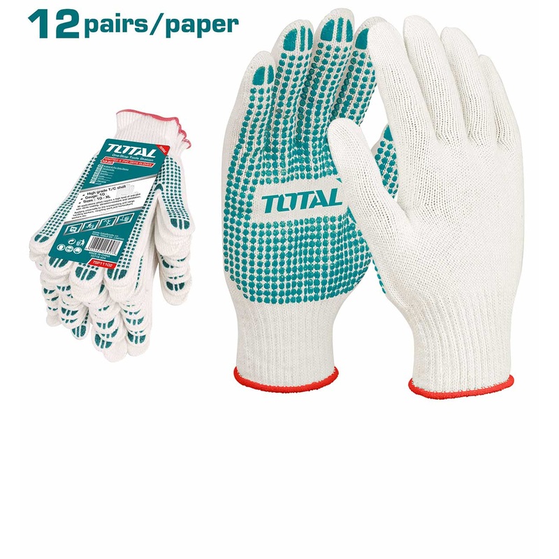 TSP11102 Knitted & PVC Dots Gloves