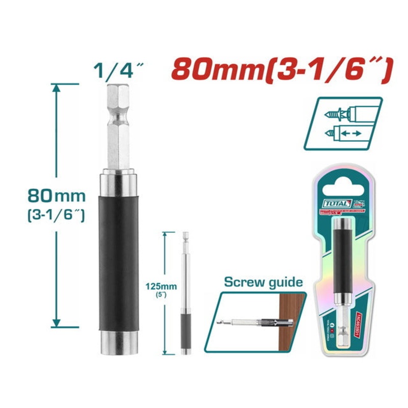 TOTAL Extension screwdriver bit holder with Magnetic (TAC463801)