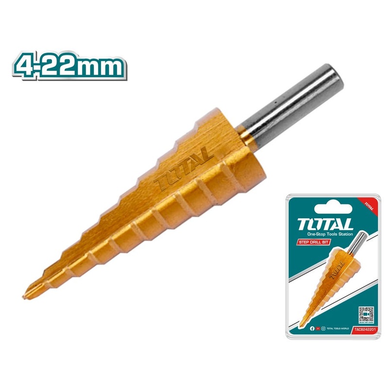 TOTAL Step Drill Bit 4-22mm