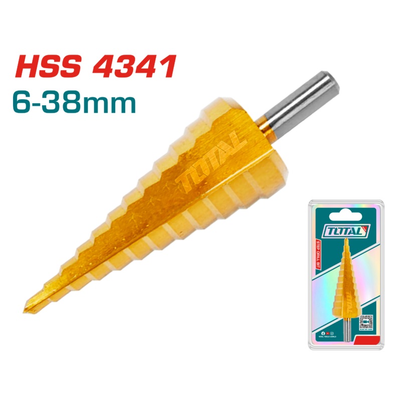 Total Step Drill Bit Size 6-38mm