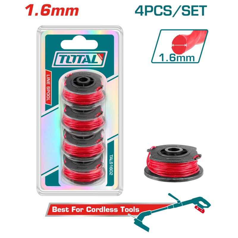 TOTAL 4PCs Line Spool Set 1.6mm (TALS1602)