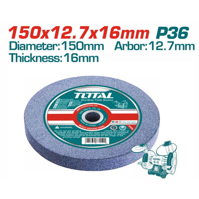 TOTAL Abrasive Grinding Wheel 150mm for TBG15015 (TAC1506023)
