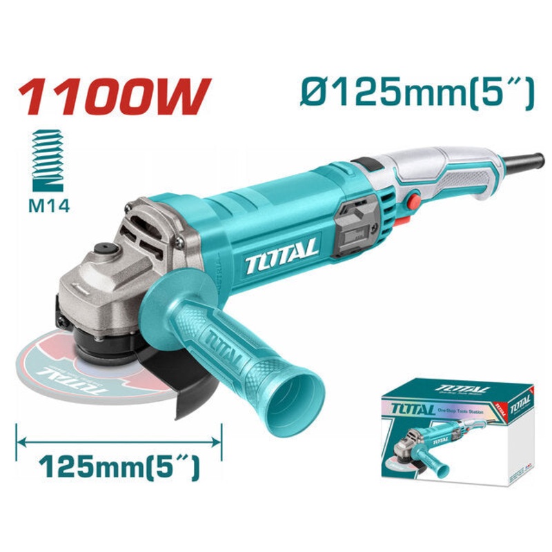 TOTAL Angle Grinder 1.100W - 125mm (TG11012556)