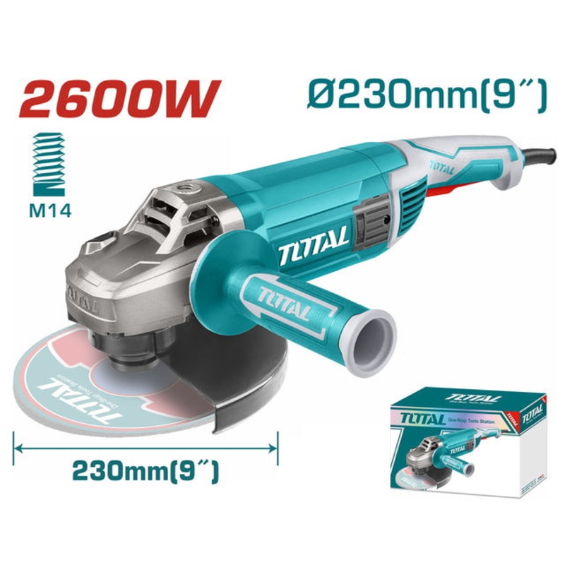 TOTAL Angle Grinder 2.600W - 230mm (TG1262306)