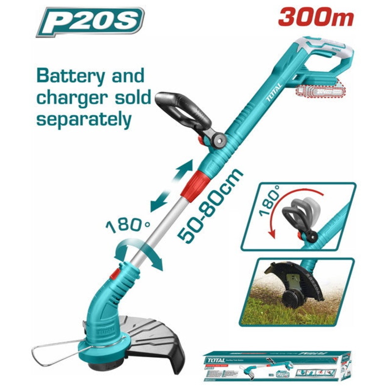 TOTAL Li-ion GRASS TRIMMER 20V (TGTLI20018)