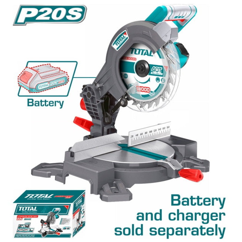 TOTAL Li-ion MITRE SAW 20V (TMS2001)