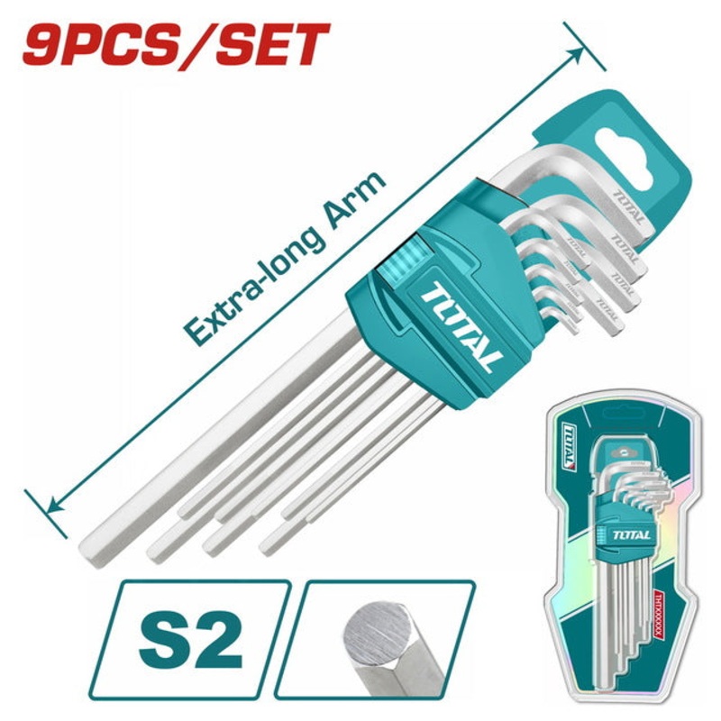 THT106192 9 Pcs Hex Key