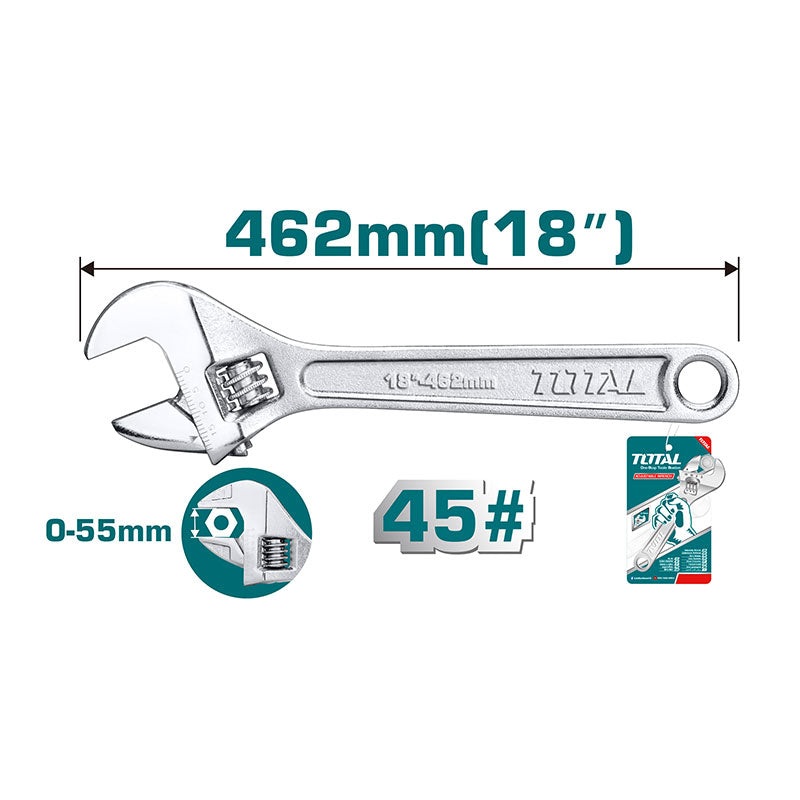 Total Adjustable Wrench 450mm | 18 Inch (THT1010183)